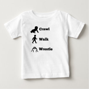 T-shirt Pour Bébé Lutte de promenade de rampement