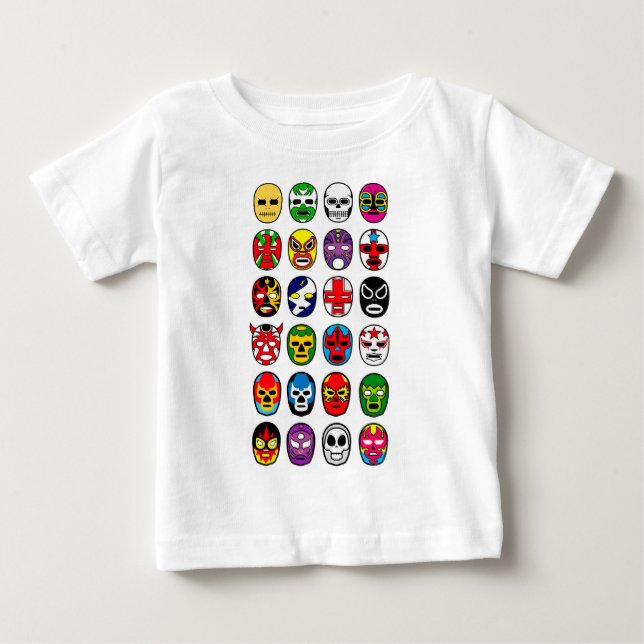 T-shirt Pour Bébé Lutte mexicaine de lutteur de masque de Lucha (Devant)