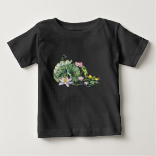 T-shirt Pour Bébé Lys d'eau japonais et fleurs de Lotus