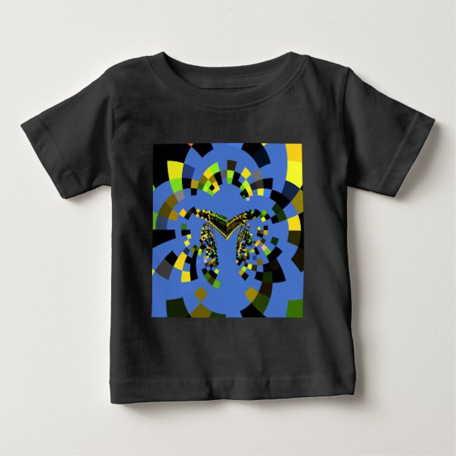 T-shirt Pour Bébé M Bleu (Devant)