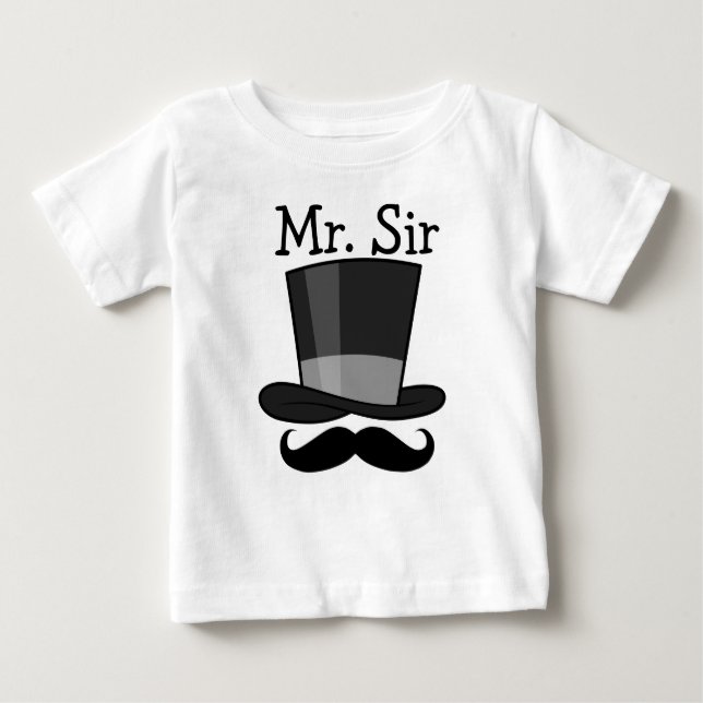 T-shirt Pour Bébé M. Sir (Devant)