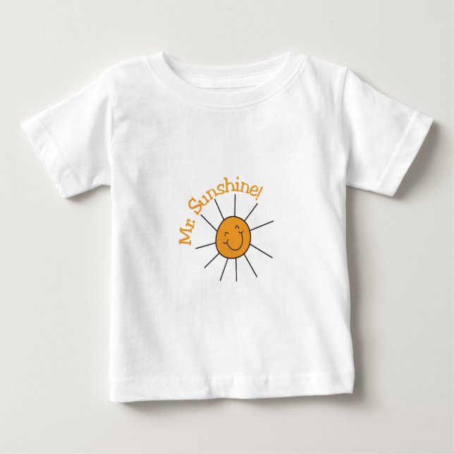 T-shirt Pour Bébé M. Sunshine (Devant)