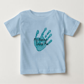 T-shirt Pour Bébé "Ma bonne d'enfants m'aime" - Teal
