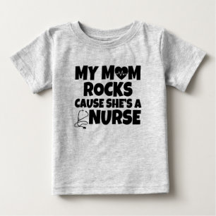 T-shirt Pour Bébé Ma cause de roches de maman elle est une chemise