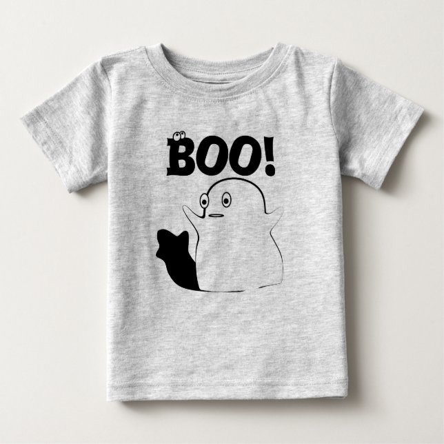 T-shirt Pour Bébé Ma chemise Éffrayante Halloween - Customisée (Devant)