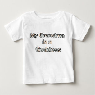 T-shirt Pour Bébé Ma grand-mère est une chemise de déesse