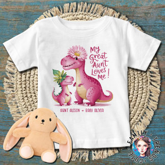 T-shirt Pour Bébé Ma Grande Tante M'Aime