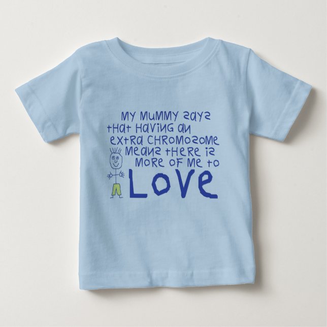 T-shirt Pour Bébé Ma maman dit (Devant)