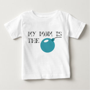 T-shirt Pour Bébé Ma maman est la bombe