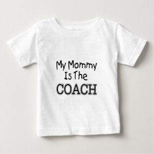 T-shirt Pour Bébé Ma maman est l'entraîneur