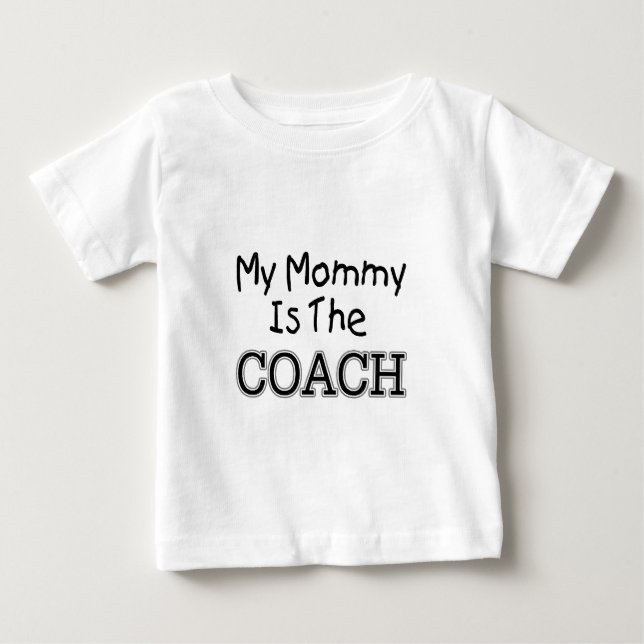 T-shirt Pour Bébé Ma maman est l'entraîneur (Devant)