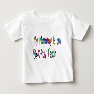 T-shirt Pour Bébé Ma mère est une technologie de radiographie