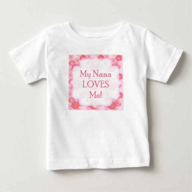 T-shirt Pour Bébé Ma Nana m'aime Onsie (Devant)