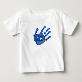 T-shirt Pour Bébé "Ma Nounou m'aime"-Bleu