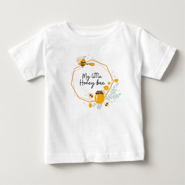 T-shirt Pour Bébé Ma petite jupe d'abeille au miel (Devant)