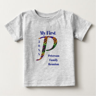 T-shirt Pour Bébé Ma première famille - Lettre de conservation de la