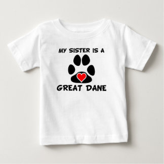 T-shirt Pour Bébé Ma Soeur Est Une Grande Danse