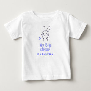T-shirt Pour Bébé Ma sœur Mybg est une ballerine 