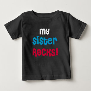 T-shirt Pour Bébé Ma soeur Rocks