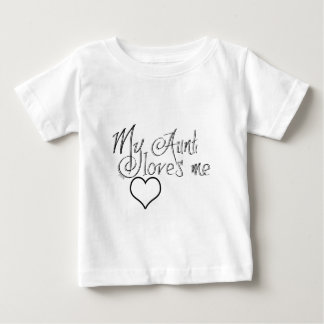 T-shirt Pour Bébé ma tante m'aime