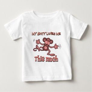 T-shirt Pour Bébé Ma tante m'aime ce beaucoup