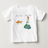 Ma tante Poisson d'Or Sirène Drôle Mignonne