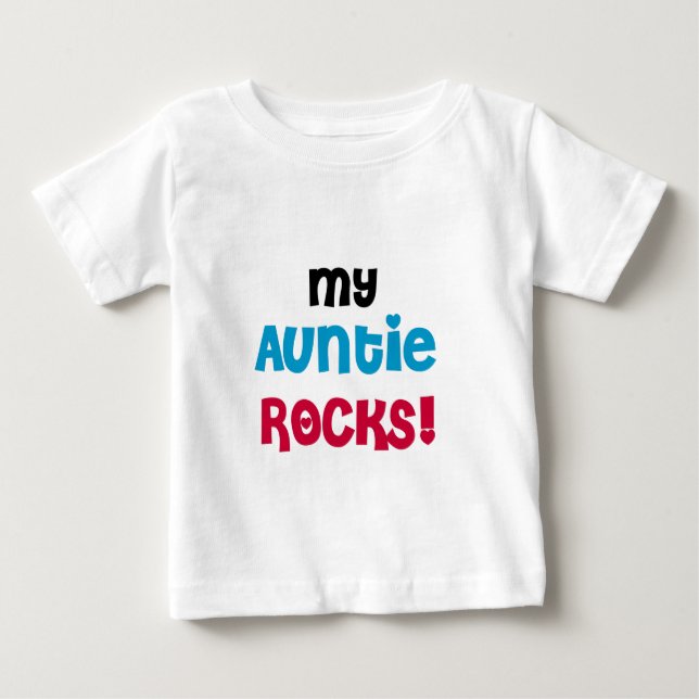 T-shirt Pour Bébé Ma tante Rocks (Devant)