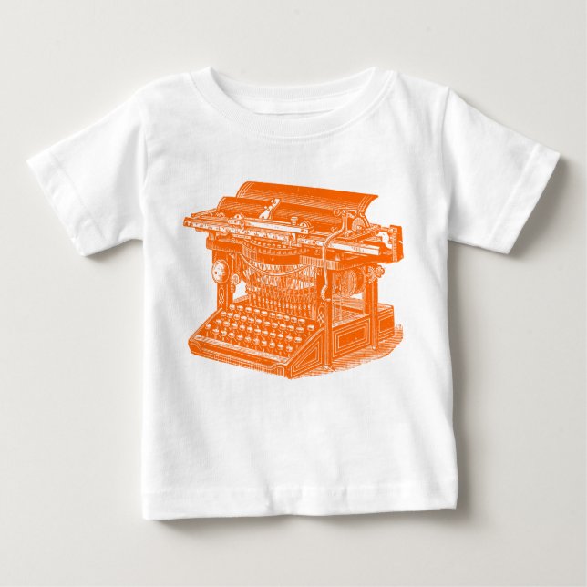 T-shirt Pour Bébé Machine à écrire vintage (Devant)