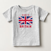"Made in Britain" (Texte rouge) Union Jack Vintage