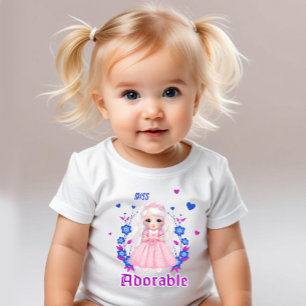 T-shirt Pour Bébé Mademoiselle adorable