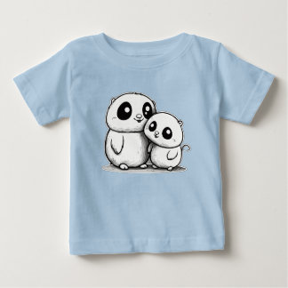 T-shirt Pour Bébé Mãe e bebê de Toupeira fofos