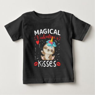 T-shirt Pour Bébé Magical Valentine's Kisses
