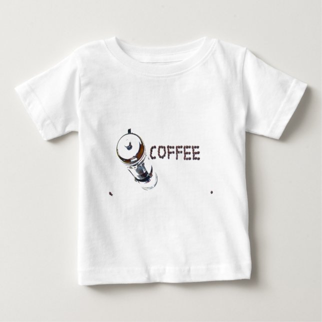 T-shirt Pour Bébé Magie du café (Devant)