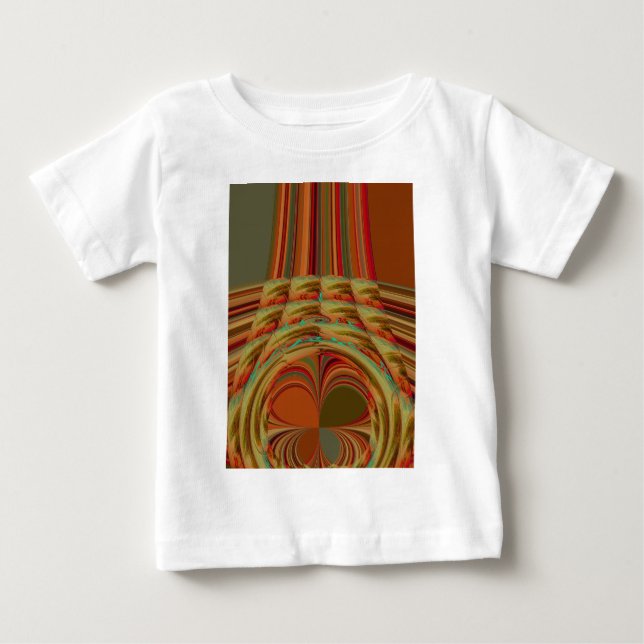 T-shirt Pour Bébé Magnifique Africain traditionnel Golden Brown Moti (Devant)