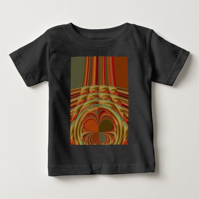 T-shirt Pour Bébé Magnifique Africain traditionnel Golden Brown Moti (Devant)
