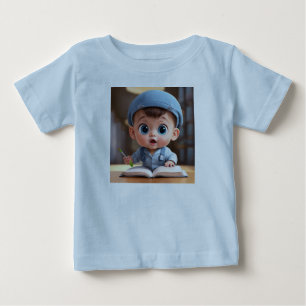 T-shirt Pour Bébé "Magnifique Bébé Cartoon Imprimé"