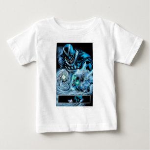 T-shirt Pour Bébé Main noire avec le panneau de crâne