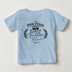 T-shirt Pour Bébé Main sélectionnée par ma grand-maman dans le