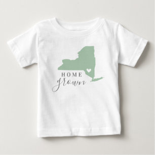 T-shirt Pour Bébé Maison de New York agrandie   Carte d'état des cou