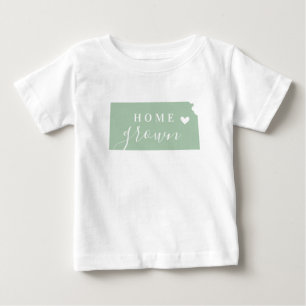 T-shirt Pour Bébé Maison du Kansas cultivée   Carte d'état des coule
