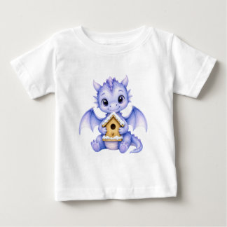 T-shirt Pour Bébé Maison en pain d'épice de bébé dragon mignon