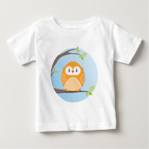 T-shirt Pour Bébé MAISON SWEET HOME :: Chouette dans un arbre 4