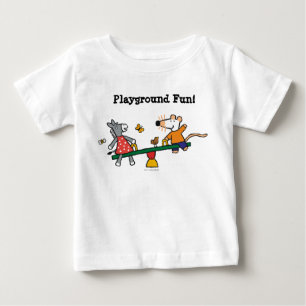T-shirt Pour Bébé Maisy and Dotty Seesaw at the Playground