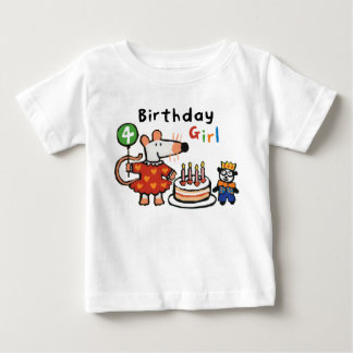 T-shirt Pour Bébé Maisy Birthday Girl, 4 Ans