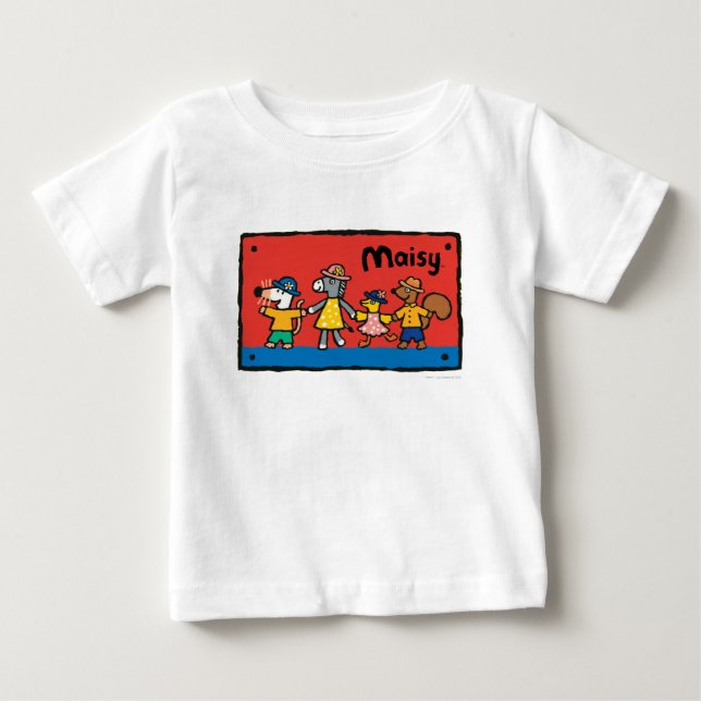 T-shirt Pour Bébé Maisy et les meilleurs amis tiennent les mains (Devant)