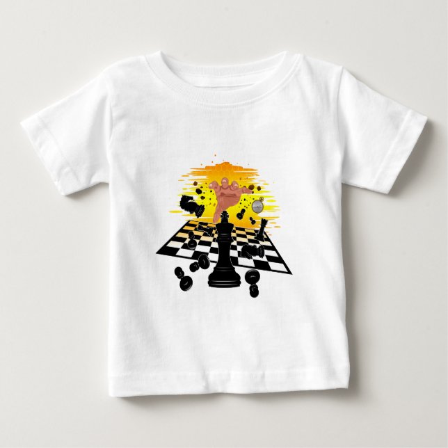 T-shirt Pour Bébé Maître d'échecs (Devant)