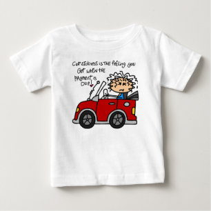 T-shirt Pour Bébé Maladie de voiture humoristique