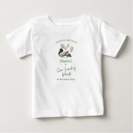 T-shirt Pour Bébé Mallard Lucky Duck 1st Birthday 