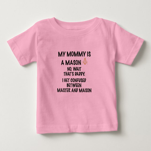 T-shirt Pour Bébé Maman Mason (Devant)