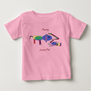 T-shirt Pour Bébé Maman me plaît Tee (conception avant seulement)